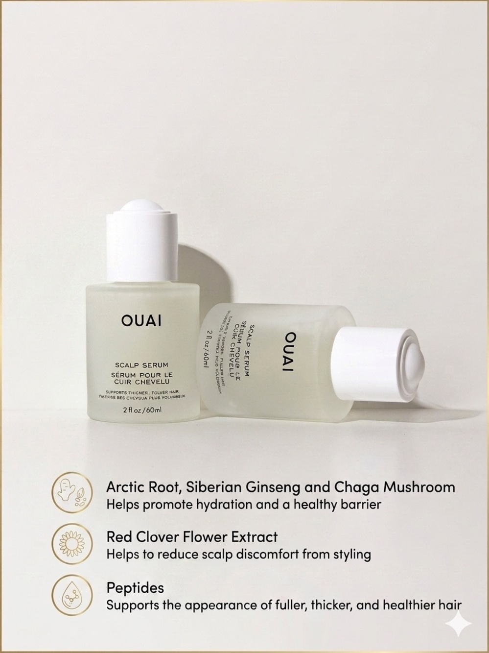 OUAI Healthy Hair Set Full Size Detox Shampoo & Scalp Serum Kit NIB - Picture 4 of 6